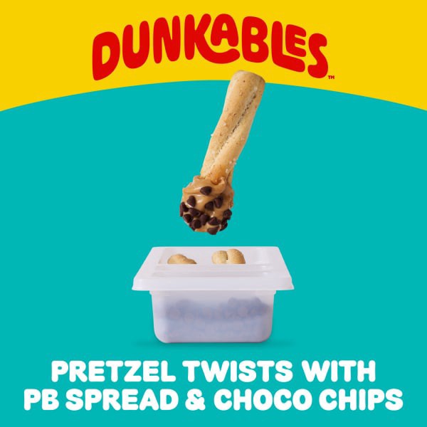 slide 21 of 29, Lunchables Dunkables Pretzel Twists with PB Spread & Choco Chips, 2 oz Tray, 2 oz