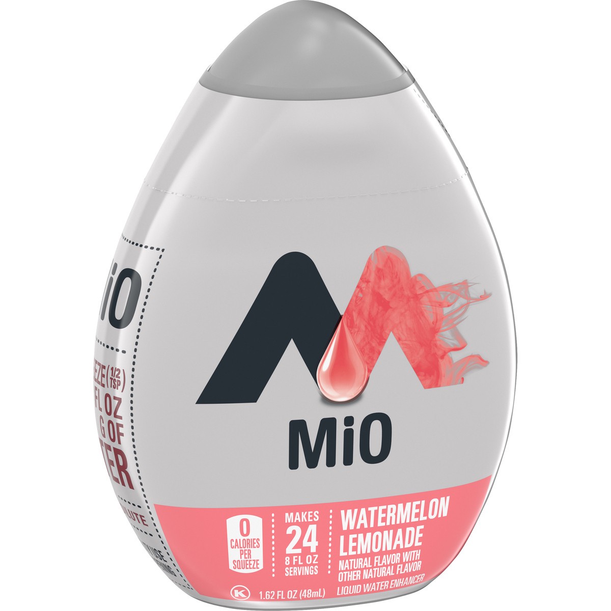 slide 5 of 9, mio Watermelon Lemonade Flavored with other natural flavor Liquid Water Enhancer, 1.62 fl oz Bottle, 1.62 fl oz