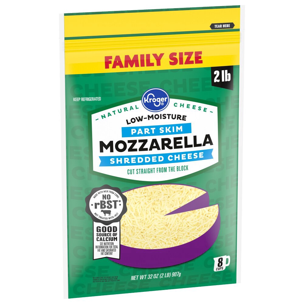 slide 3 of 3, Kroger Mozzarella Shredded Cheese, 32 oz