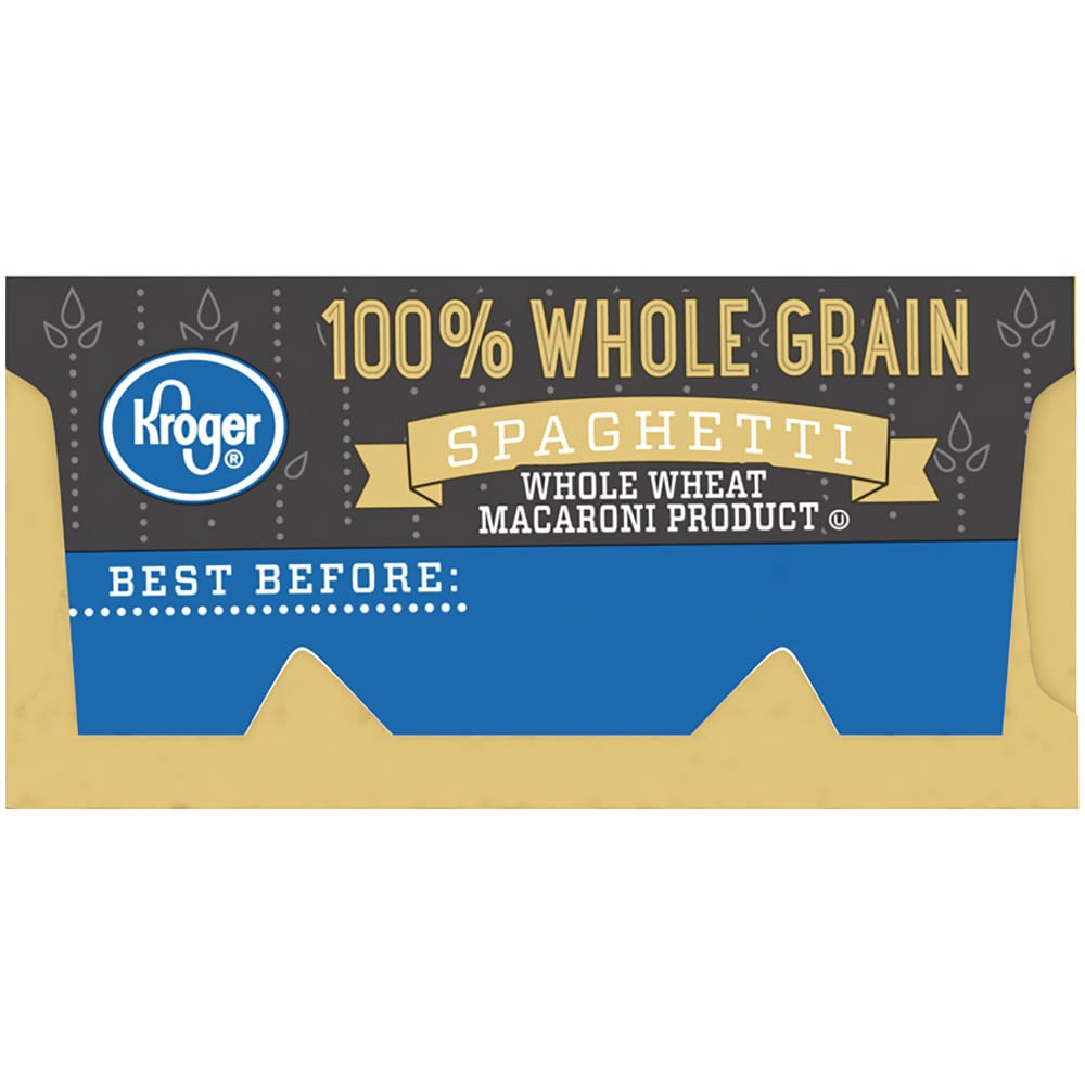 slide 6 of 6, Kroger 100% Whole Wheat Spaghetti, 16 oz