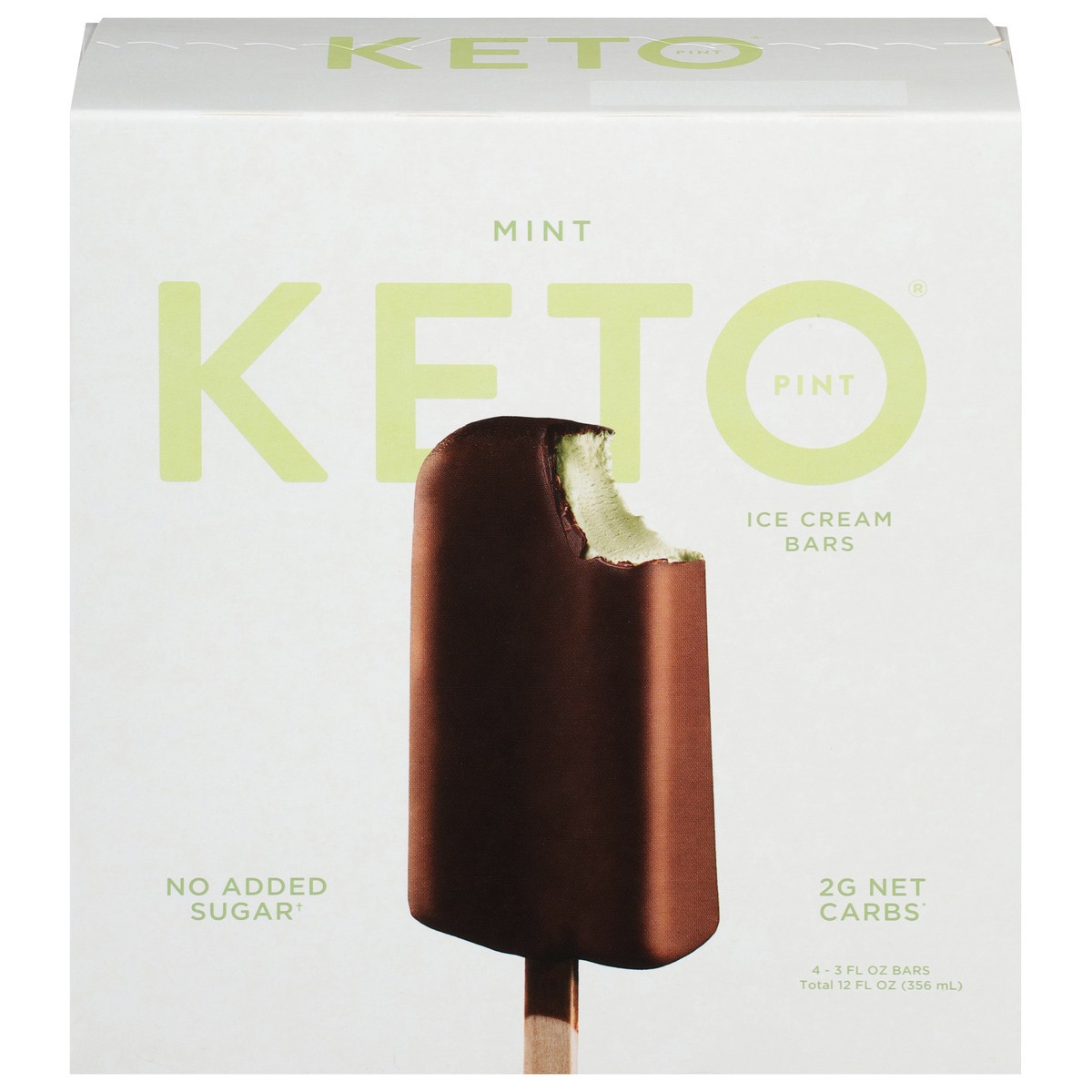 slide 1 of 9, Keto Pint Mint Ice Cream Bars 4 - 3 fl oz Bars, 4 ct
