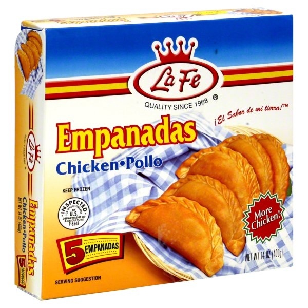 slide 1 of 1, La Fe Empanadas - Chicken, 14 oz