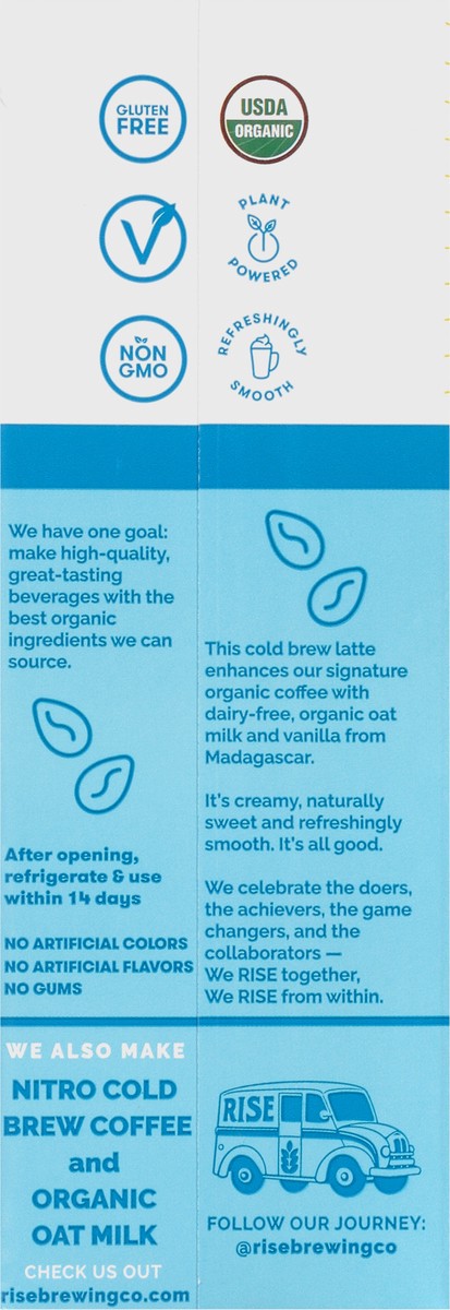 slide 2 of 14, Rise Brewing Co Latte Cold Brew Vanilla, 