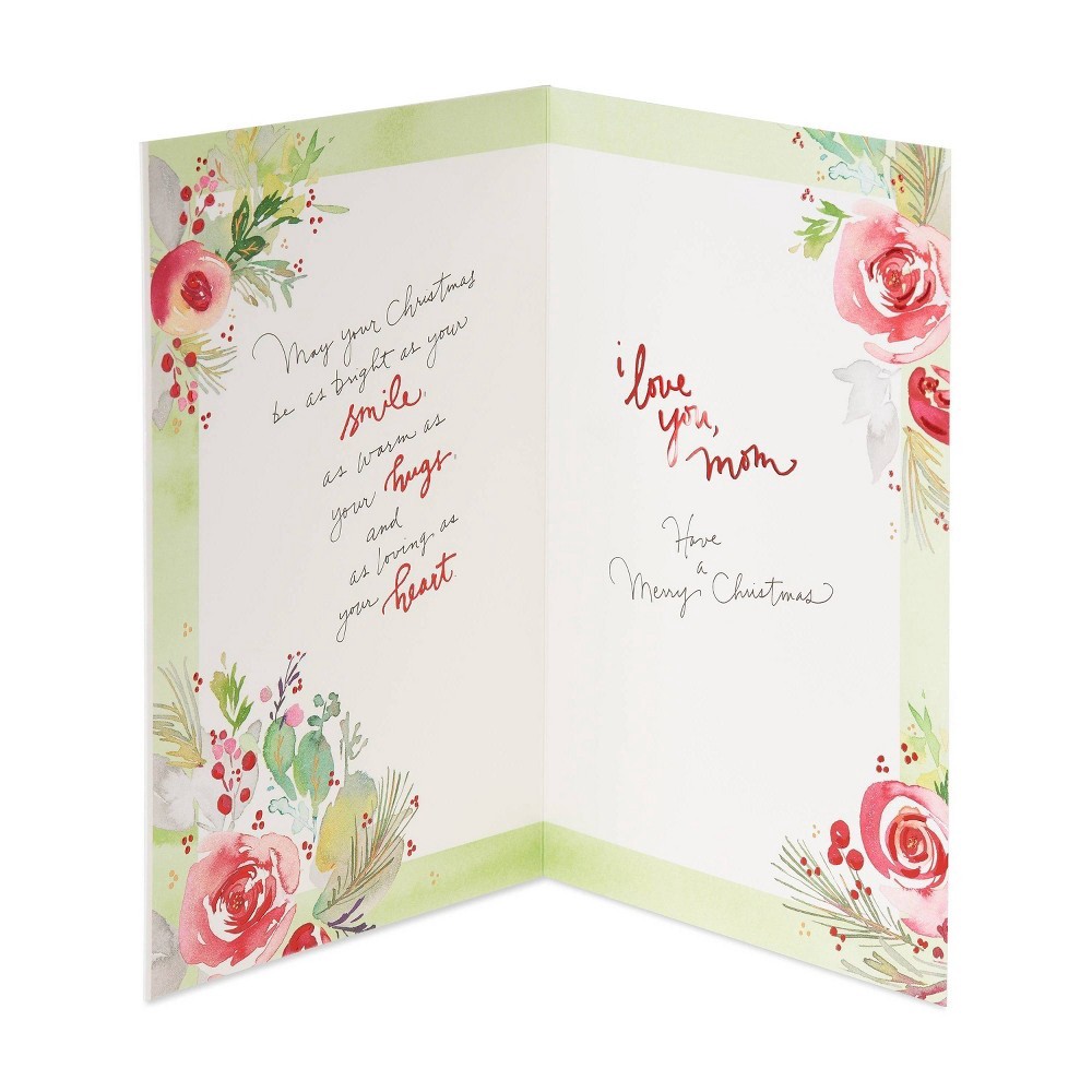 slide 6 of 6, American Greetings Christmas Card for Mom (Heart), 1 ct