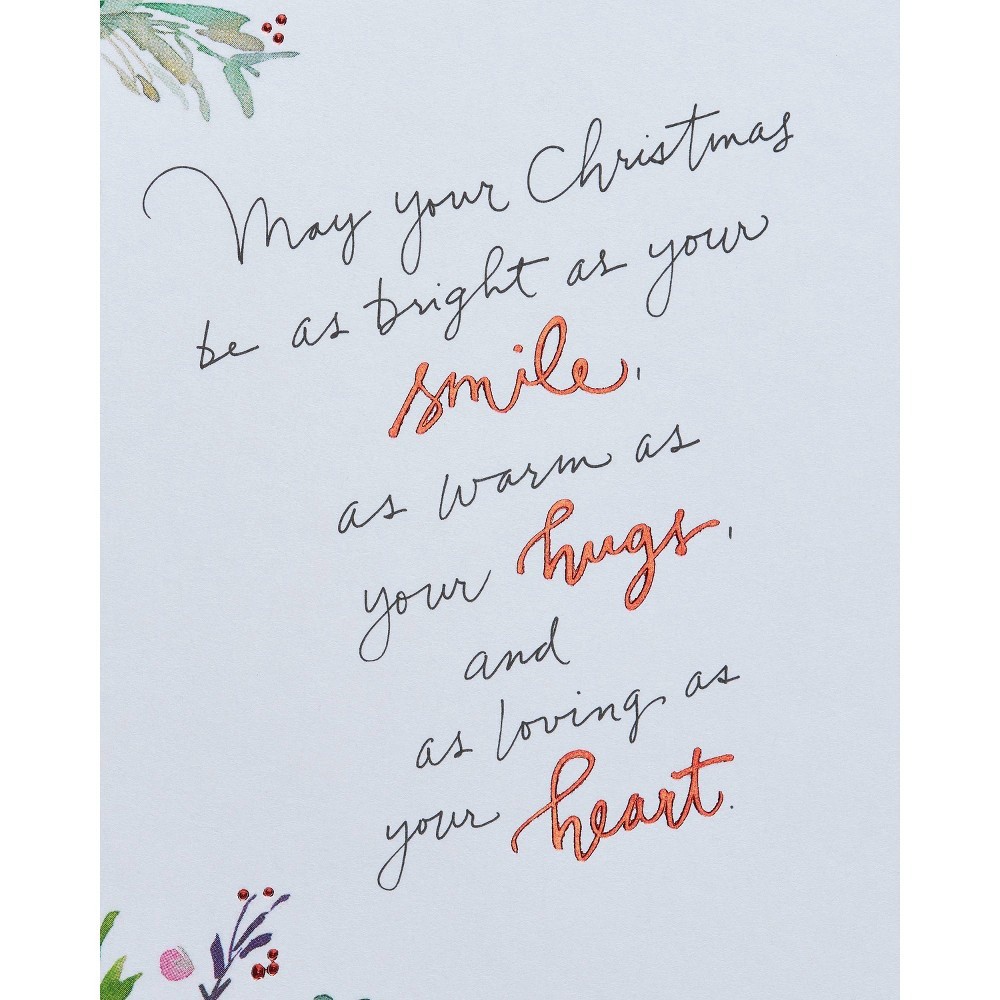 slide 4 of 6, American Greetings Christmas Card for Mom (Heart), 1 ct