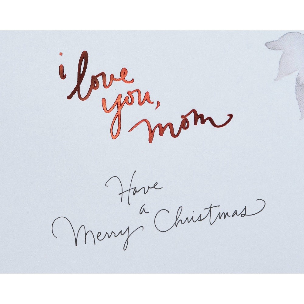 slide 3 of 6, American Greetings Christmas Card for Mom (Heart), 1 ct