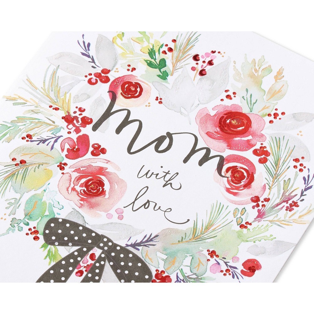 slide 5 of 6, American Greetings Christmas Card for Mom (Heart), 1 ct