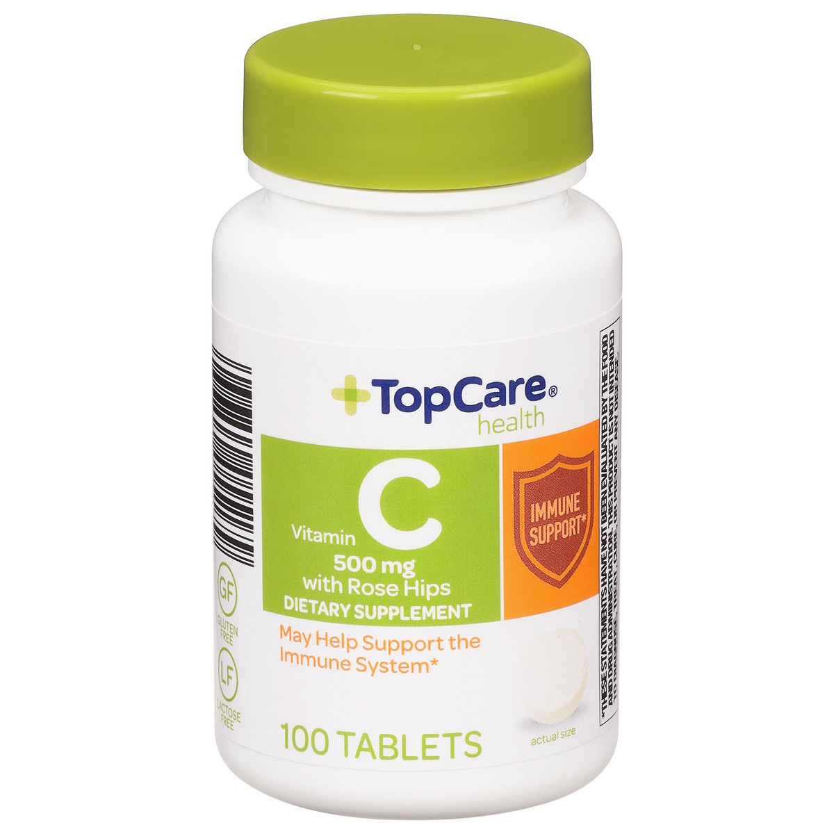 slide 2 of 9, TopCare Top Care Topcare Health Tablets 500 Mg With Rose Hips Vitamin C 100 Count, 100 ct