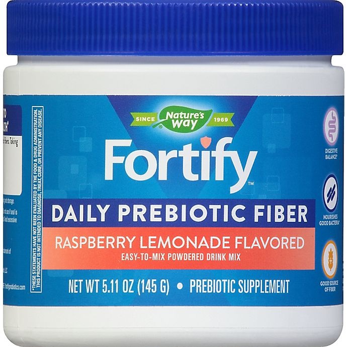 slide 1 of 2, Nature's Way Fortify Daily Prebiotic Fiber Powder - Raspberry Lemonade, 5.11 oz