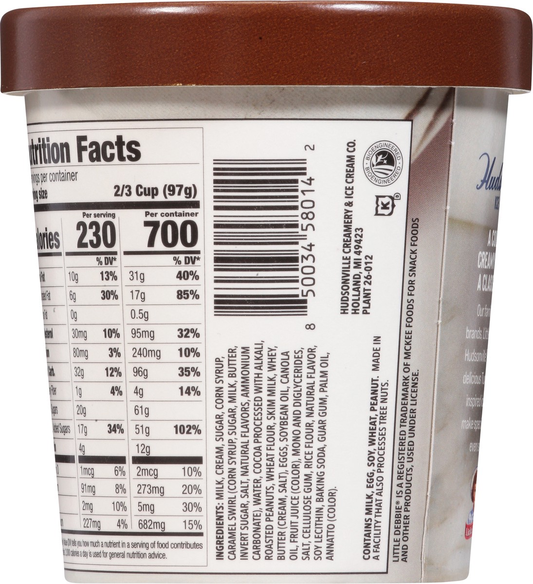 slide 8 of 14, Little Debbie Turtle Brownie Ice Cream 1 pt, 1 pint