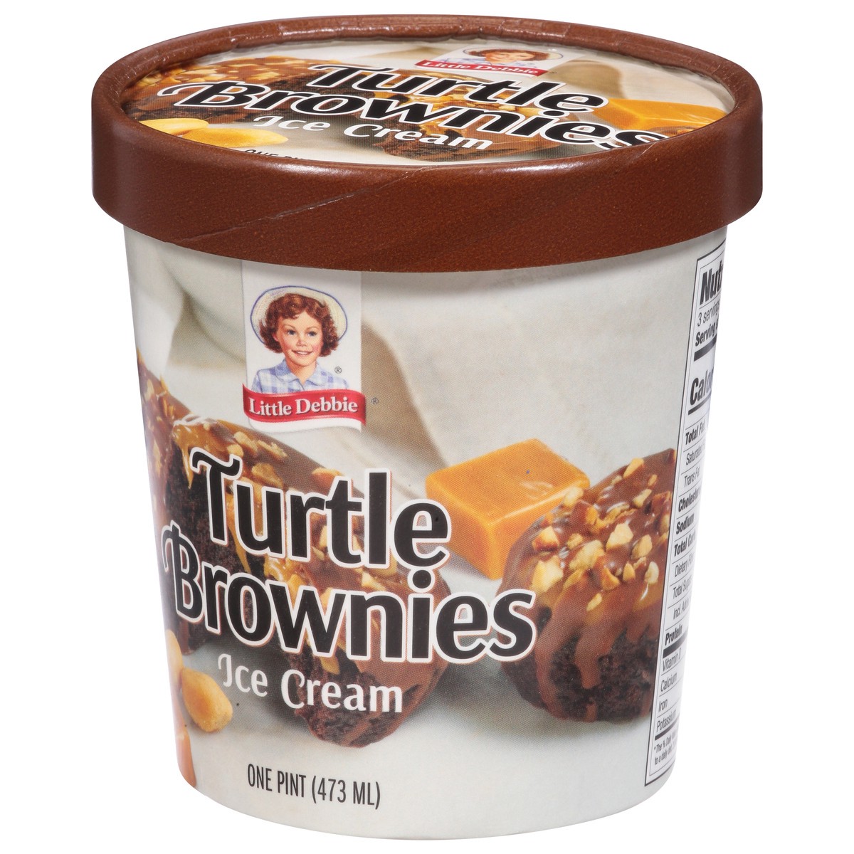 slide 4 of 14, Little Debbie Turtle Brownie Ice Cream 1 pt, 1 pint