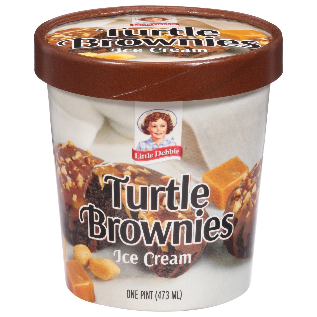 slide 13 of 14, Little Debbie Turtle Brownie Ice Cream 1 pt, 1 pint