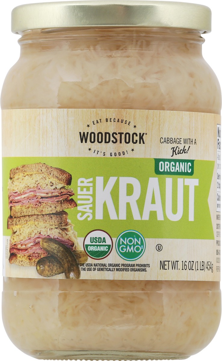 slide 2 of 14, Woodstock Organic Sauerkraut 16 oz, 16 oz