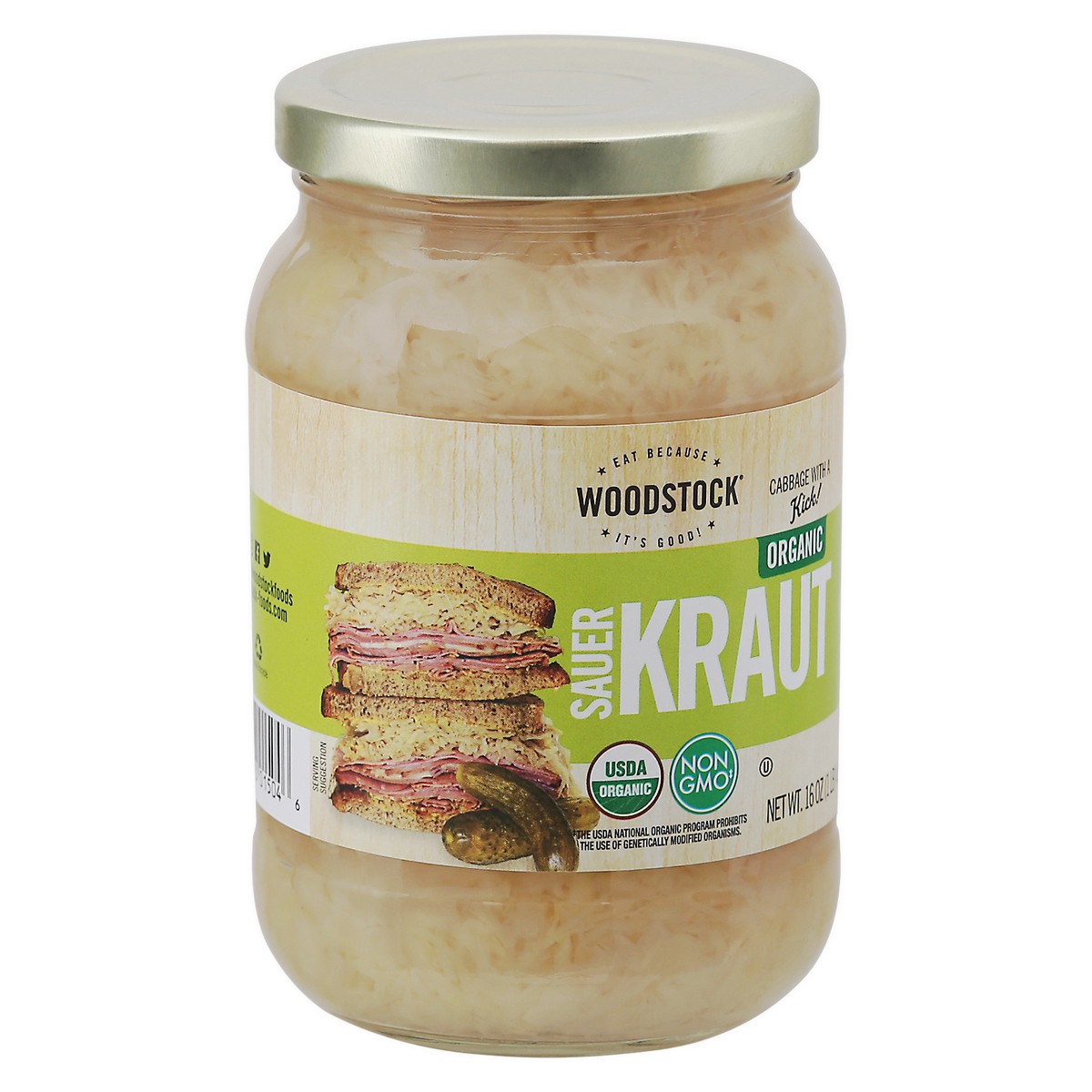 slide 9 of 14, Woodstock Organic Sauerkraut 16 oz, 16 oz