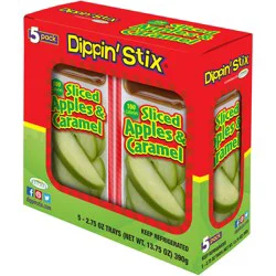 Dippin'Stix Sliced Apples & Caramel 5 - 2.75 oz Trays