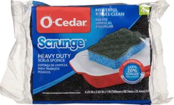 O-Cedar Scrunge Heavy Duty Scrub Sponge, 4 ea Bag