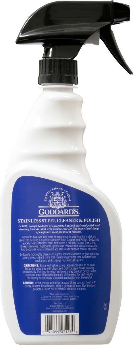 slide 6 of 9, Goddard Stainless Steel Cleaner, 23 oz