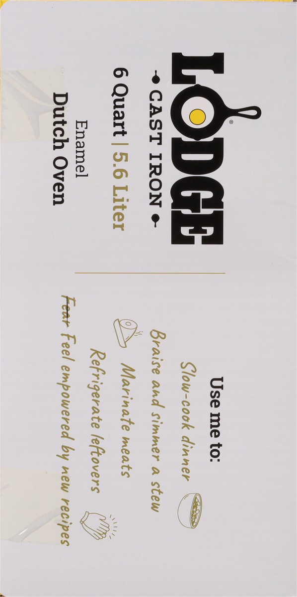 slide 6 of 10, Lodge Cast Iron 6 Quart Indigo Enameled Dutch Oven 1 ea, 1 ct