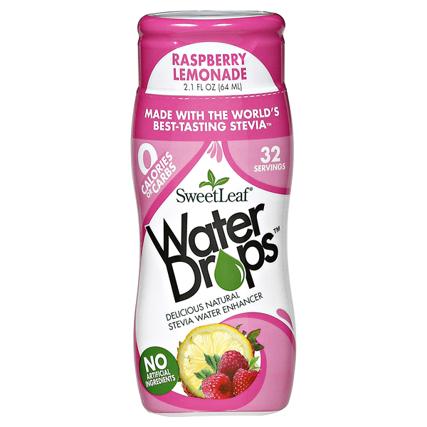 slide 1 of 1, SweetLeaf Water Drops, Raspberry Lemonade, 2.1 fl oz