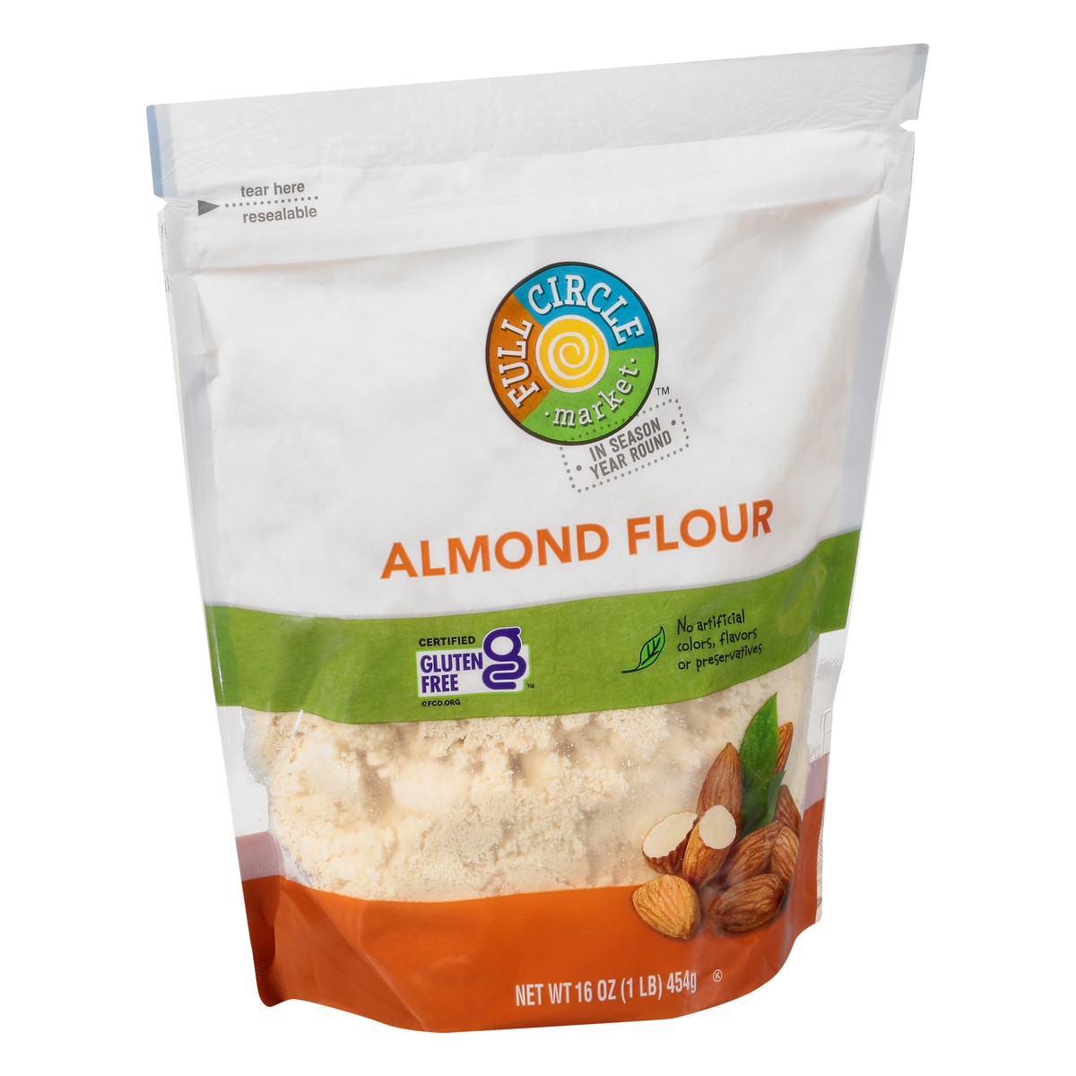 slide 2 of 9, Full Circle Market Almond Flour 16 oz, 16 oz