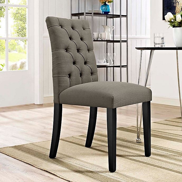 slide 1 of 1, Modway Duchess Upholstered Dining Side Chair - Granite, 1 ct