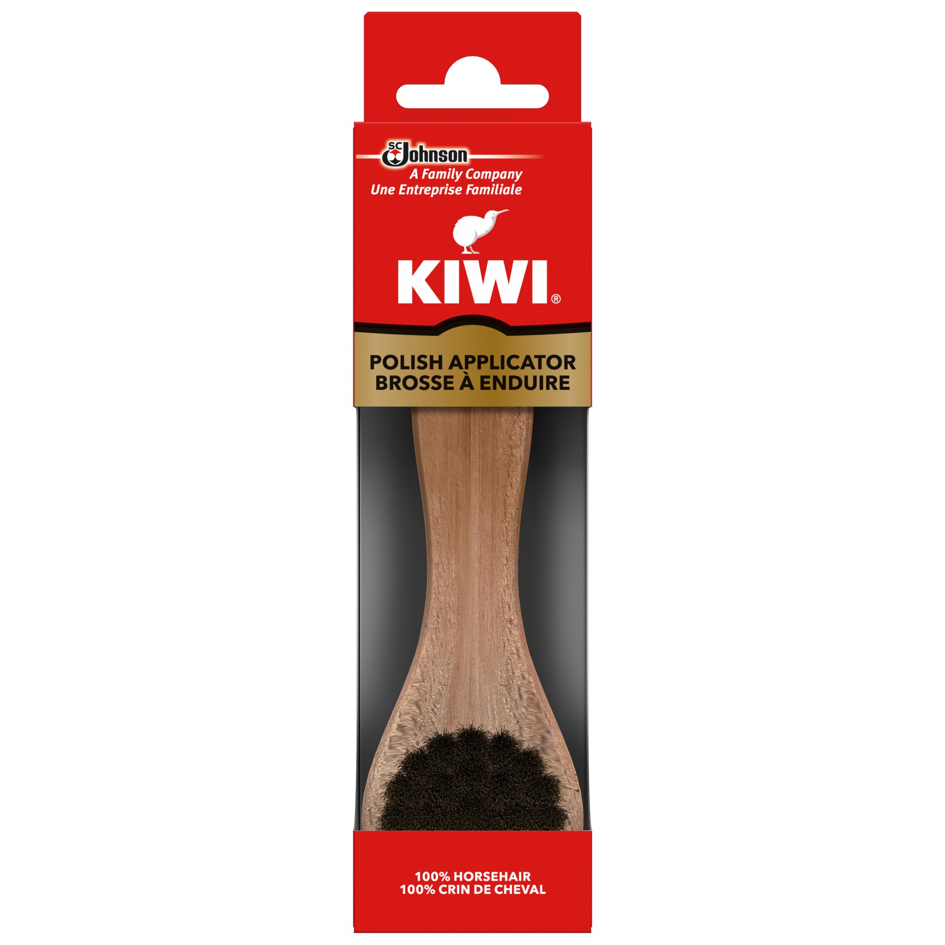 slide 1 of 5, KIWI Polish Applicator Horsehair (1 ct), 1 ct
