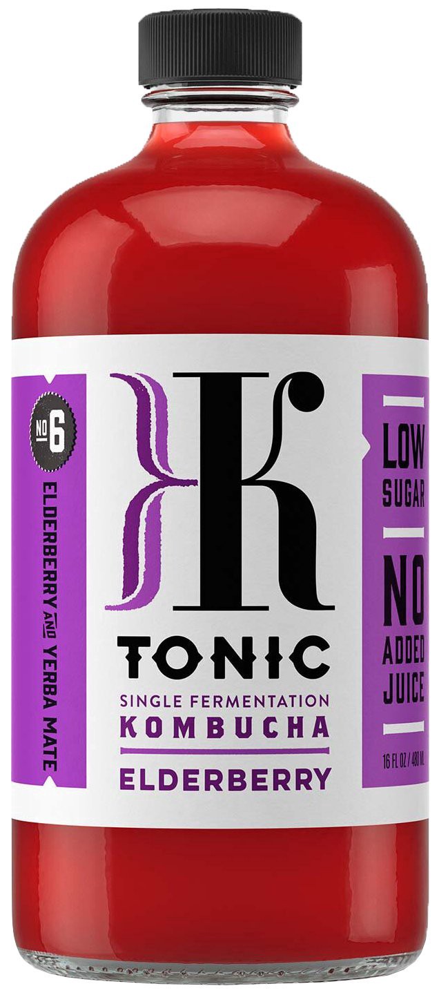 slide 1 of 1, K Tonic Elderberry Kombucha - 16 oz, 16 oz
