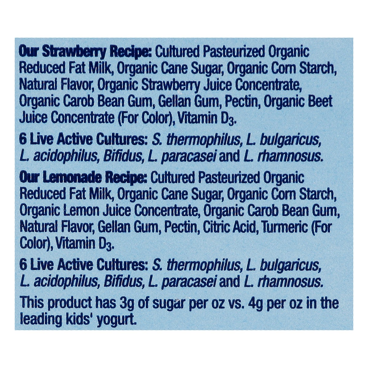 slide 4 of 10, Stonyfield Organic Yokids Lemonade/Blueberry Yogurt Squeezers, 8 oz