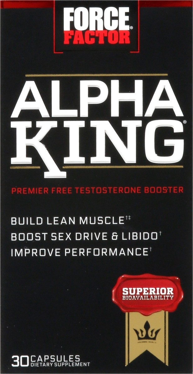 slide 5 of 13, Force Factor Alpha King, 30 ct