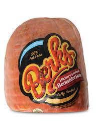 slide 1 of 1, Berks Lo-Salt 1/4 Bnls.Ham, per lb