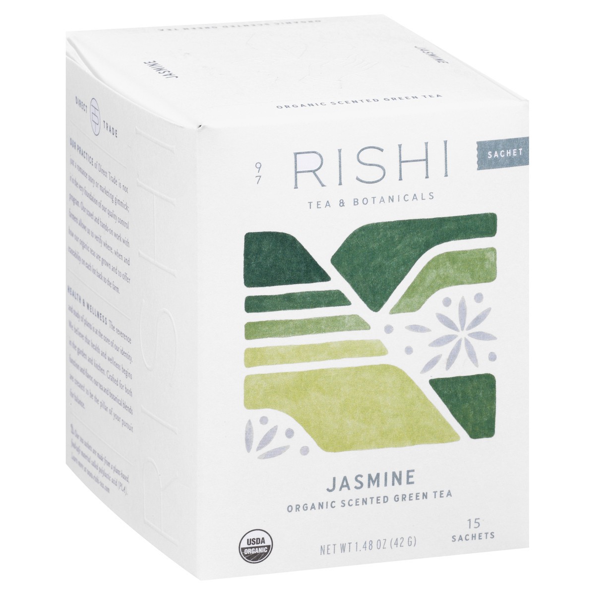 slide 3 of 12, Rishi Organic Sachets Scented Jasmine Green Tea - 15 ct, 15 ct