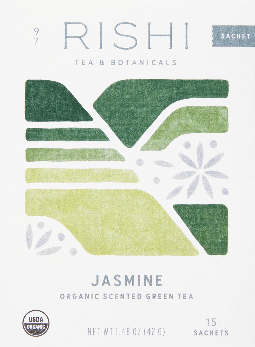 slide 2 of 12, Rishi Organic Sachets Scented Jasmine Green Tea - 15 ct, 15 ct