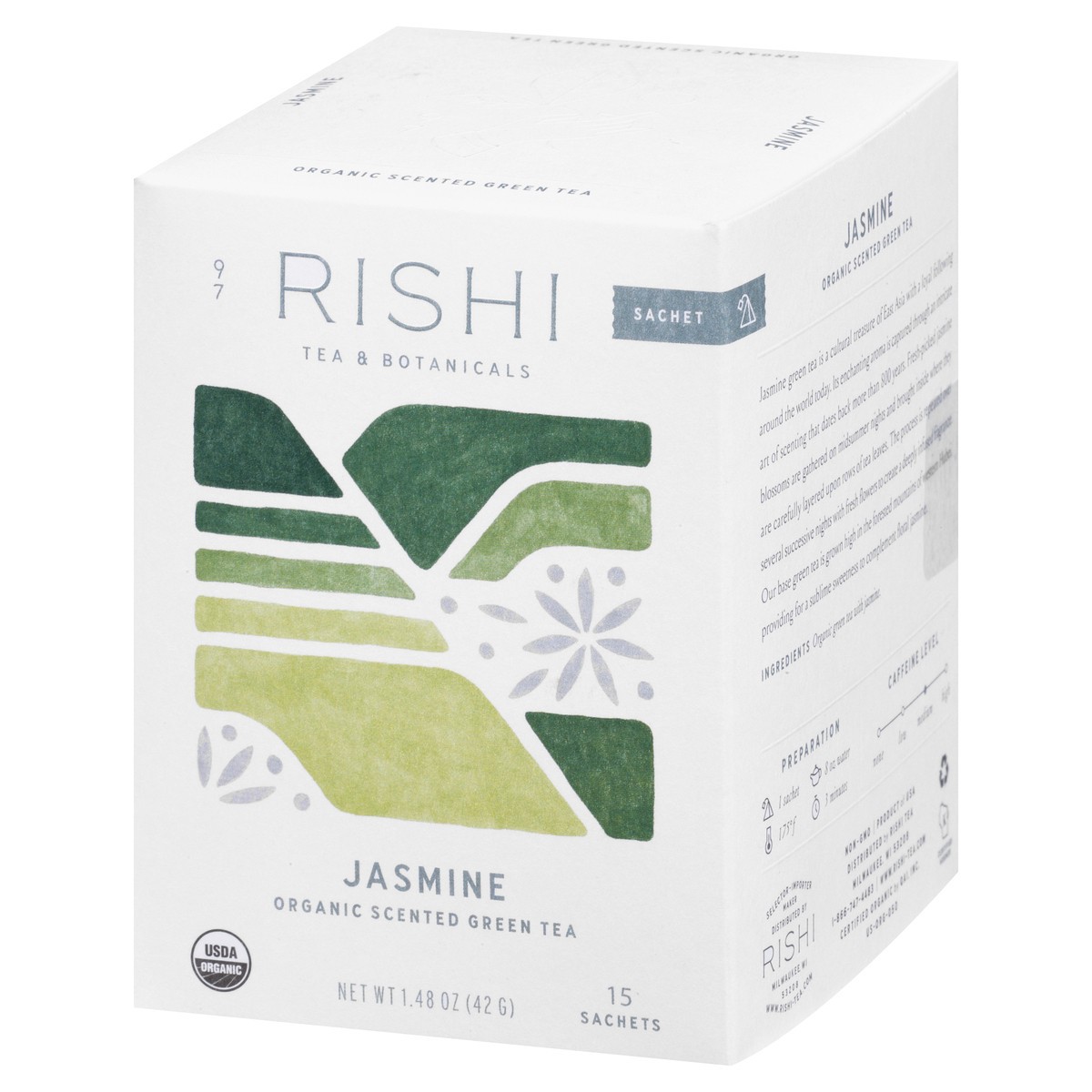 slide 10 of 12, Rishi Organic Sachets Scented Jasmine Green Tea - 15 ct, 15 ct