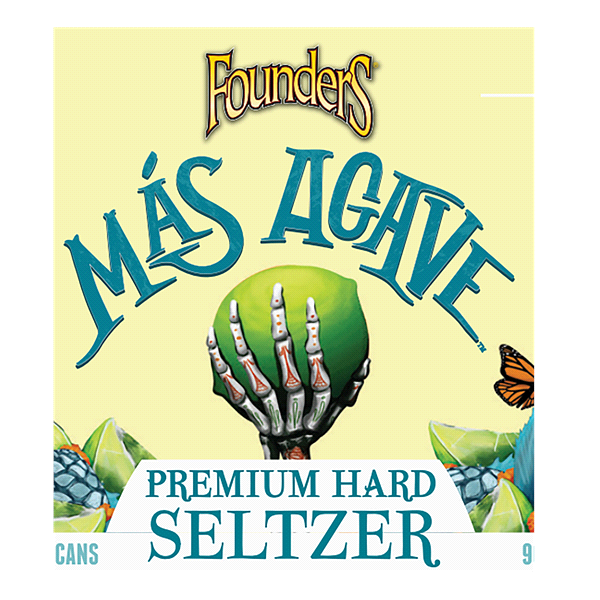 slide 4 of 17, Founders Brewing Co. Founders Mas Agave Premium Hard Seltzer, Lime 6Pk, 12 fl oz