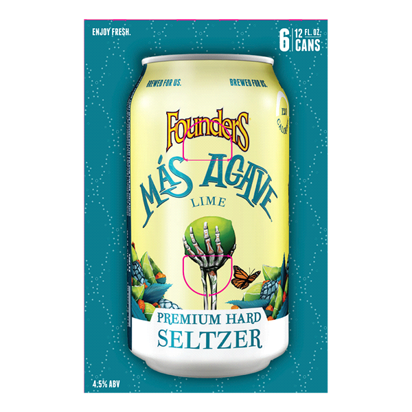 slide 8 of 17, Founders Brewing Co. Founders Mas Agave Premium Hard Seltzer, Lime 6Pk, 12 fl oz