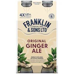 Franklin & Sons Ginger Ale 4 pk Bottles