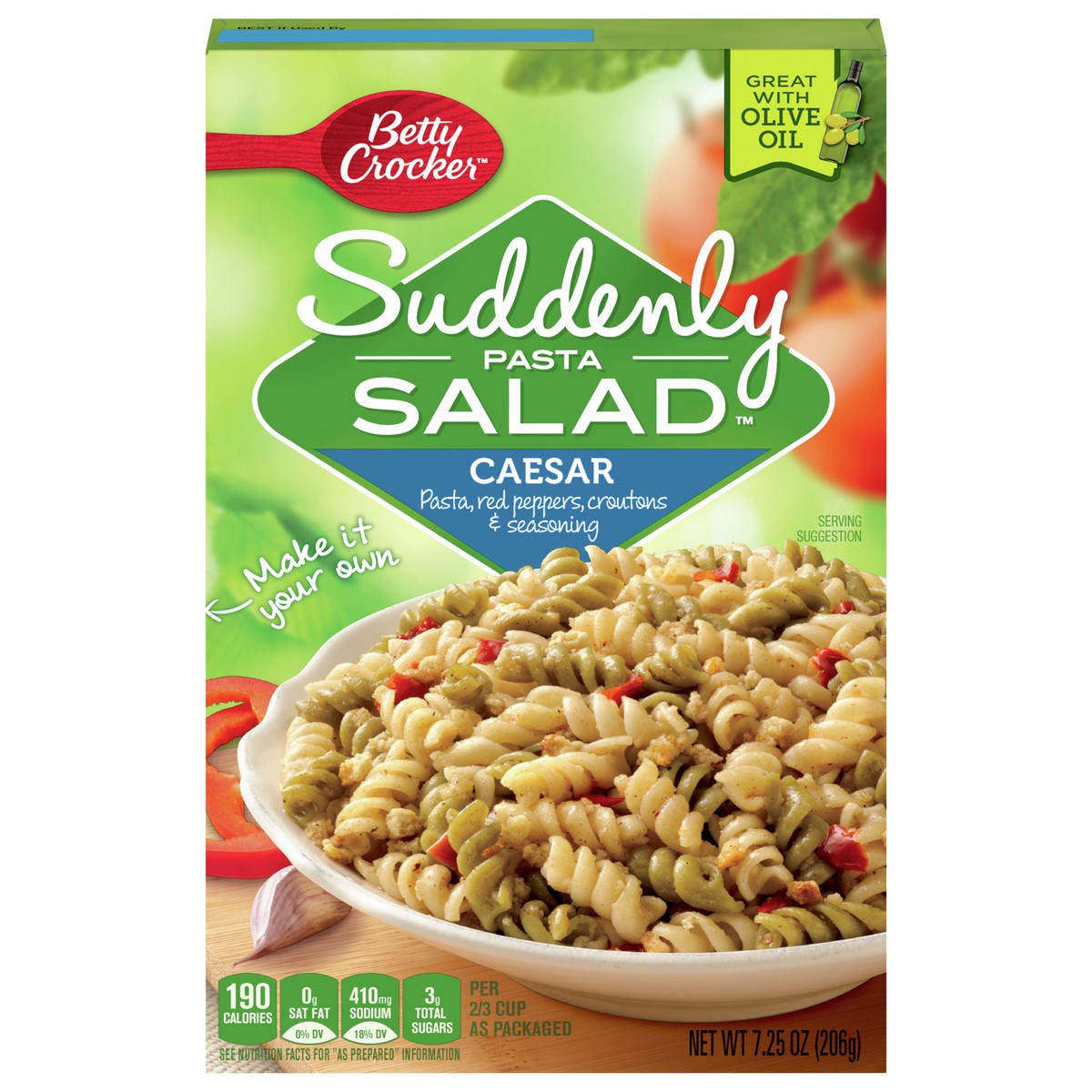 slide 3 of 13, Betty Crocker Suddenly Pasta Salad, Caesar, 7.25 oz., 7.25 oz