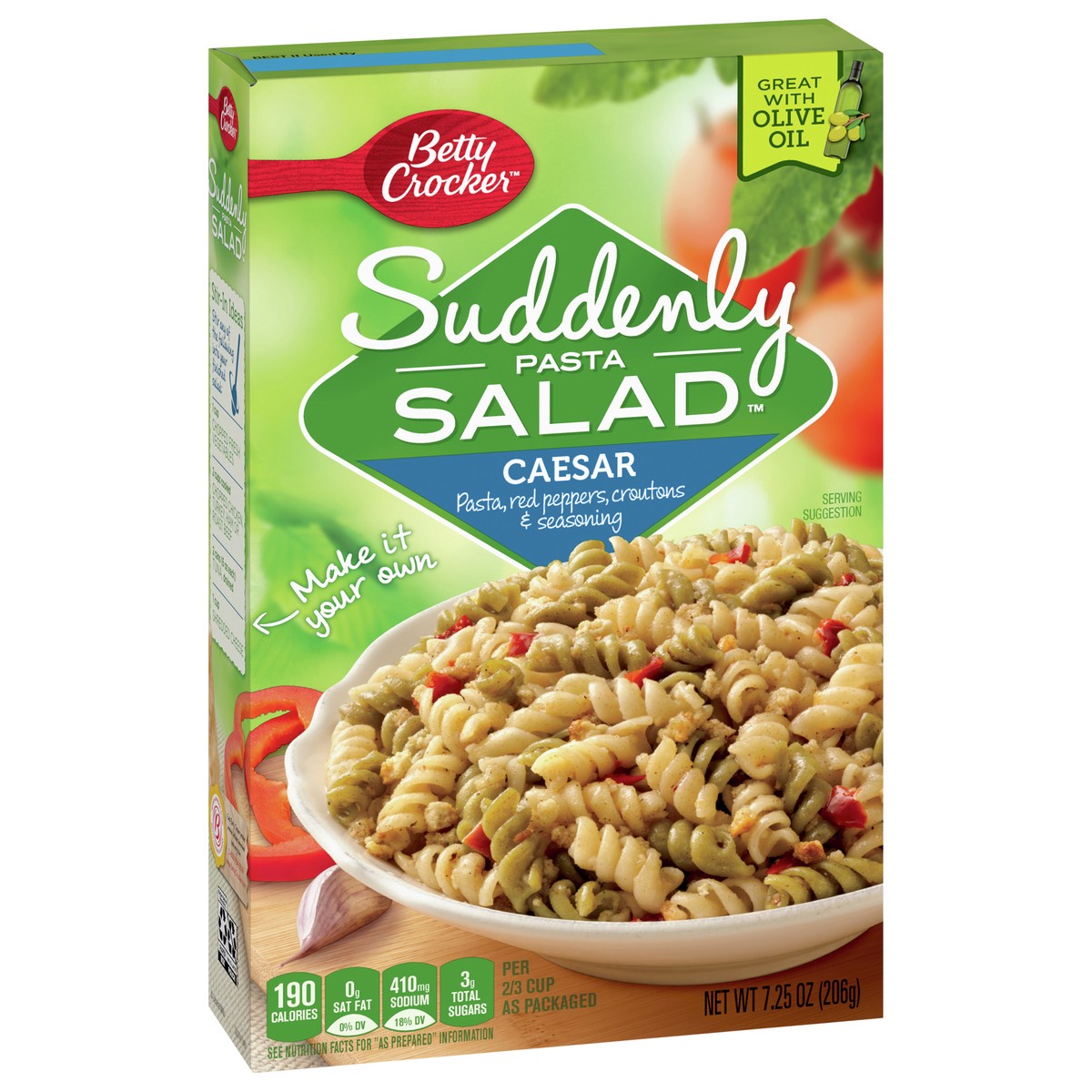 slide 4 of 13, Betty Crocker Suddenly Pasta Salad, Caesar, 7.25 oz., 7.25 oz