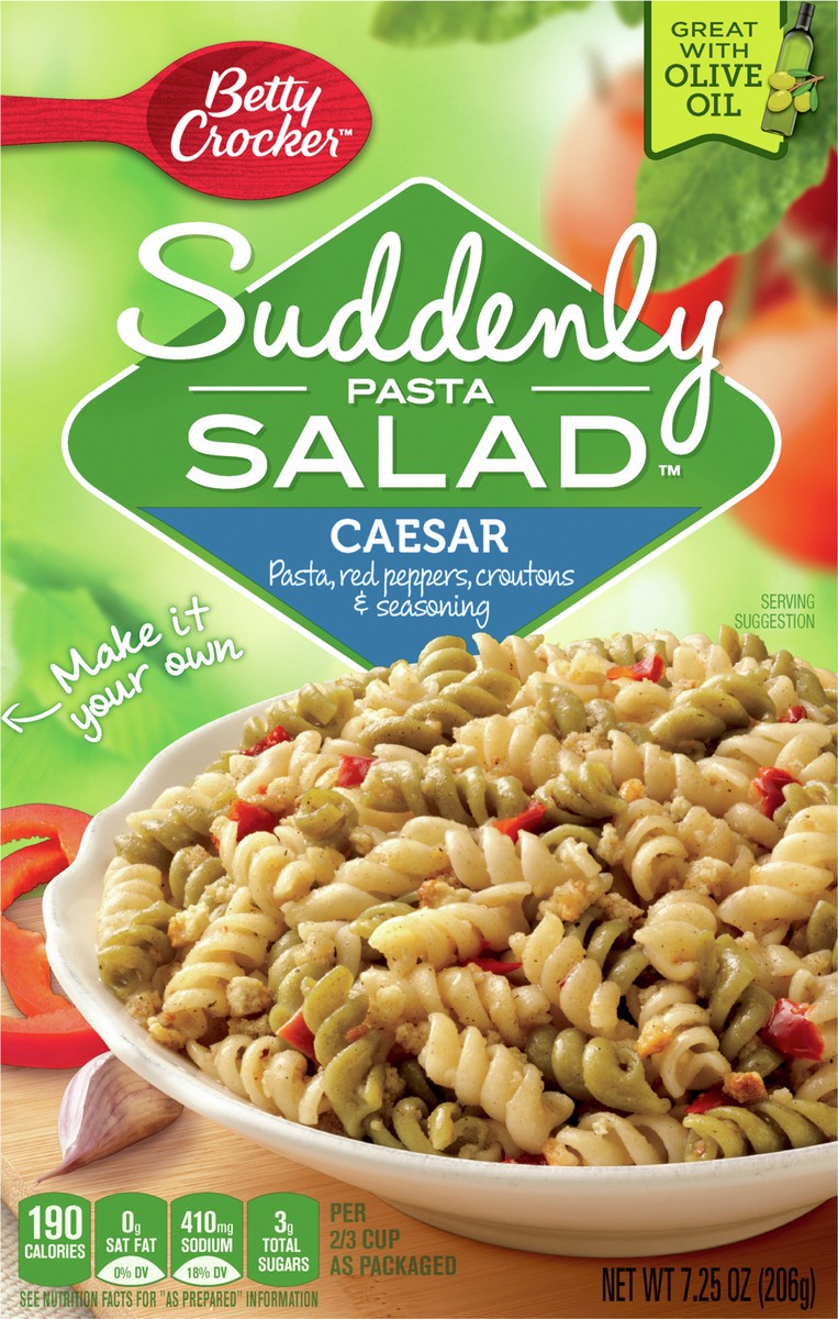 slide 13 of 13, Betty Crocker Suddenly Pasta Salad, Caesar, 7.25 oz., 7.25 oz