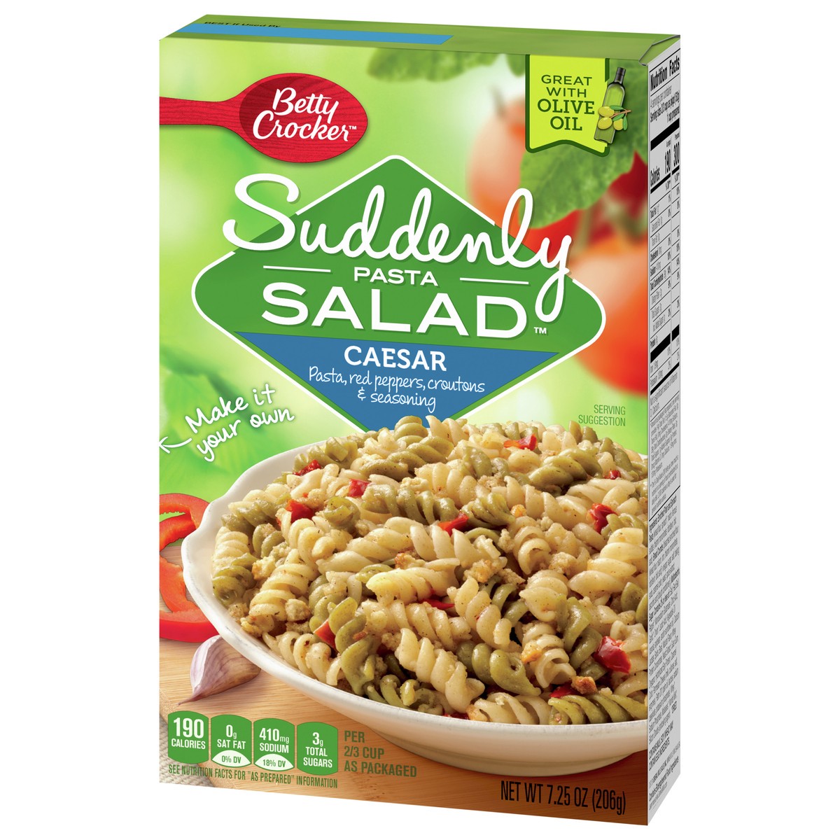 slide 7 of 13, Betty Crocker Suddenly Pasta Salad, Caesar, 7.25 oz., 7.25 oz