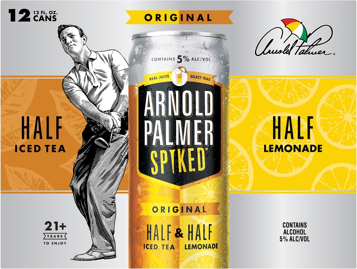 slide 6 of 7, Arnold Palmer Half & Half Ice Tea Lemonade Flavored Malt Beverage, 5% ABV, 12 ct; 12 fl oz