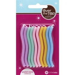 Over The Top Candles, Pastel Wave, 2-1/2 Inch
