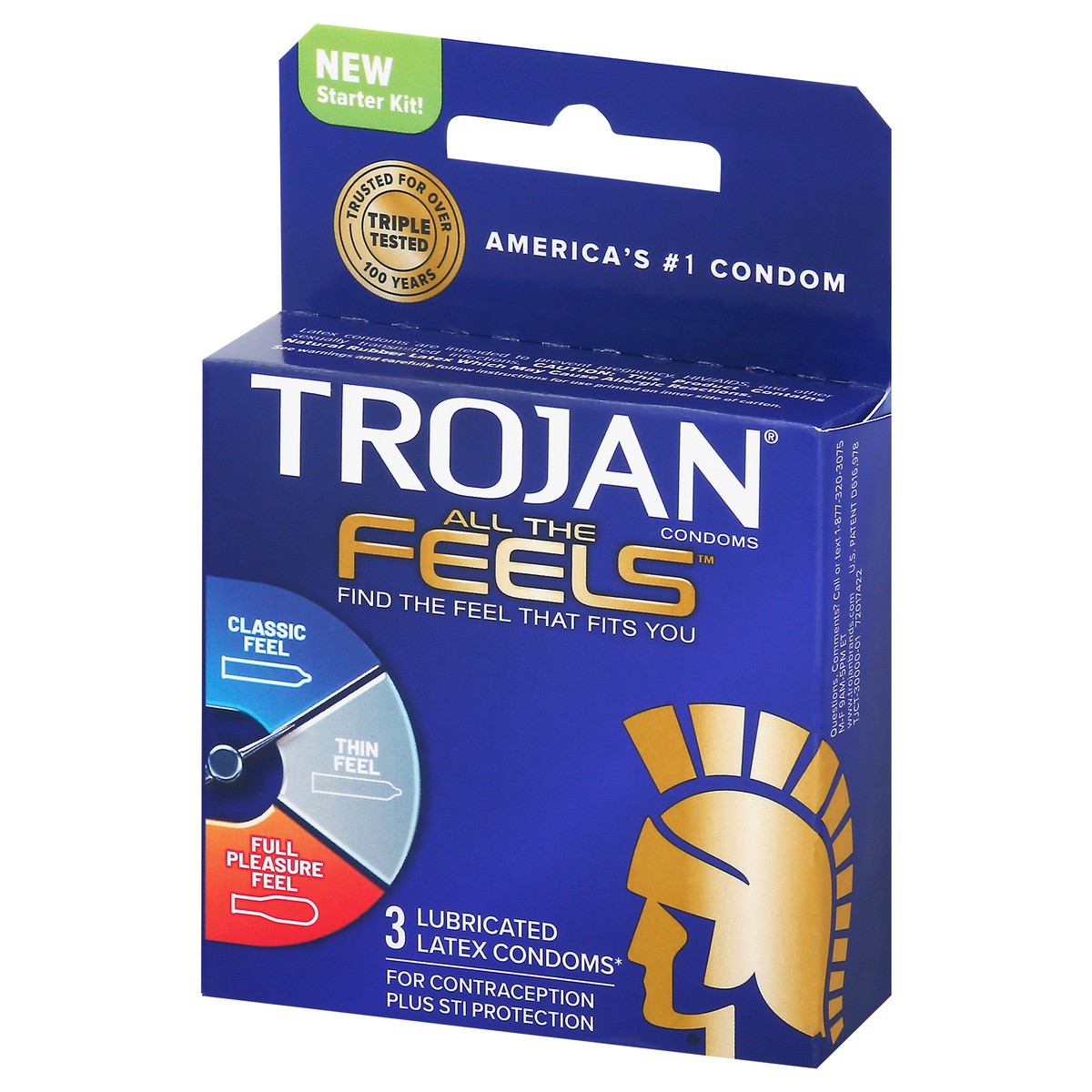 slide 6 of 8, Trojan Condom All The Feels 3Ct, 1 ct