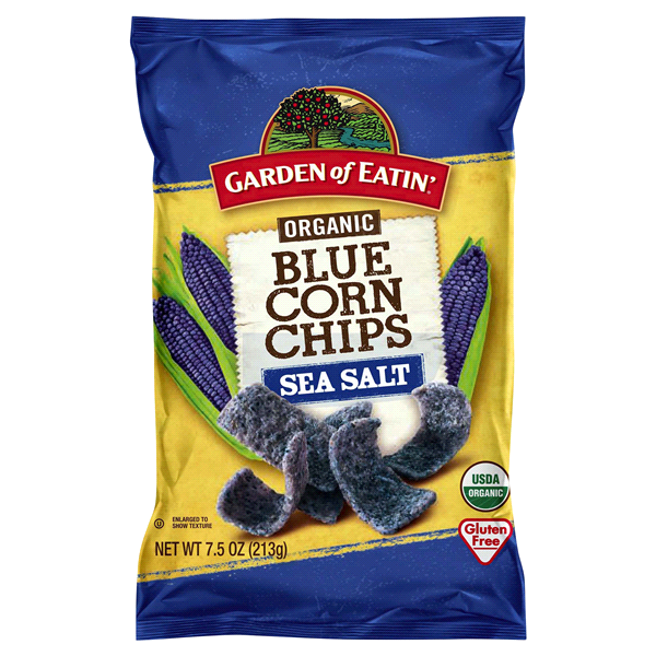 slide 1 of 1, Garden of Eatin' Organic Blue Corn Chips, 7 oz