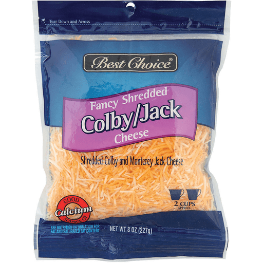 slide 1 of 3, Best Choice Fancy Shredded Colby Jack Cheese, 8 oz