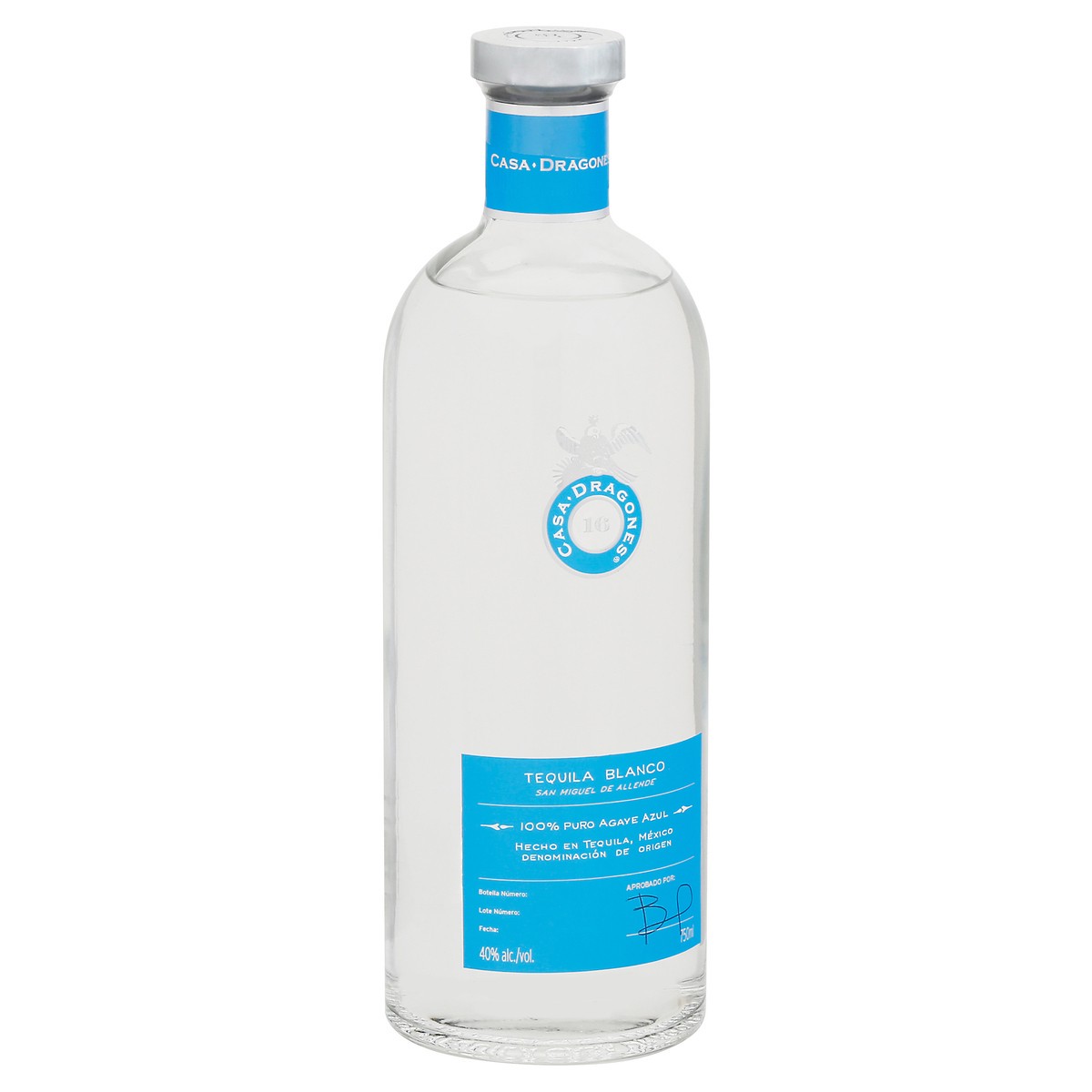 slide 8 of 12, Casa Dragones Blanco Puro Agave Azul, 750 ml