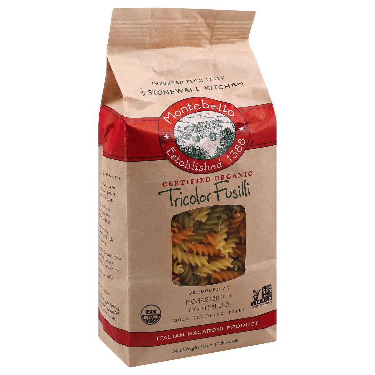 slide 4 of 11, Montebello Tricolor Fusilli 16 oz, 16 oz