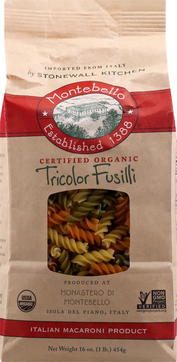 slide 7 of 11, Montebello Tricolor Fusilli 16 oz, 16 oz