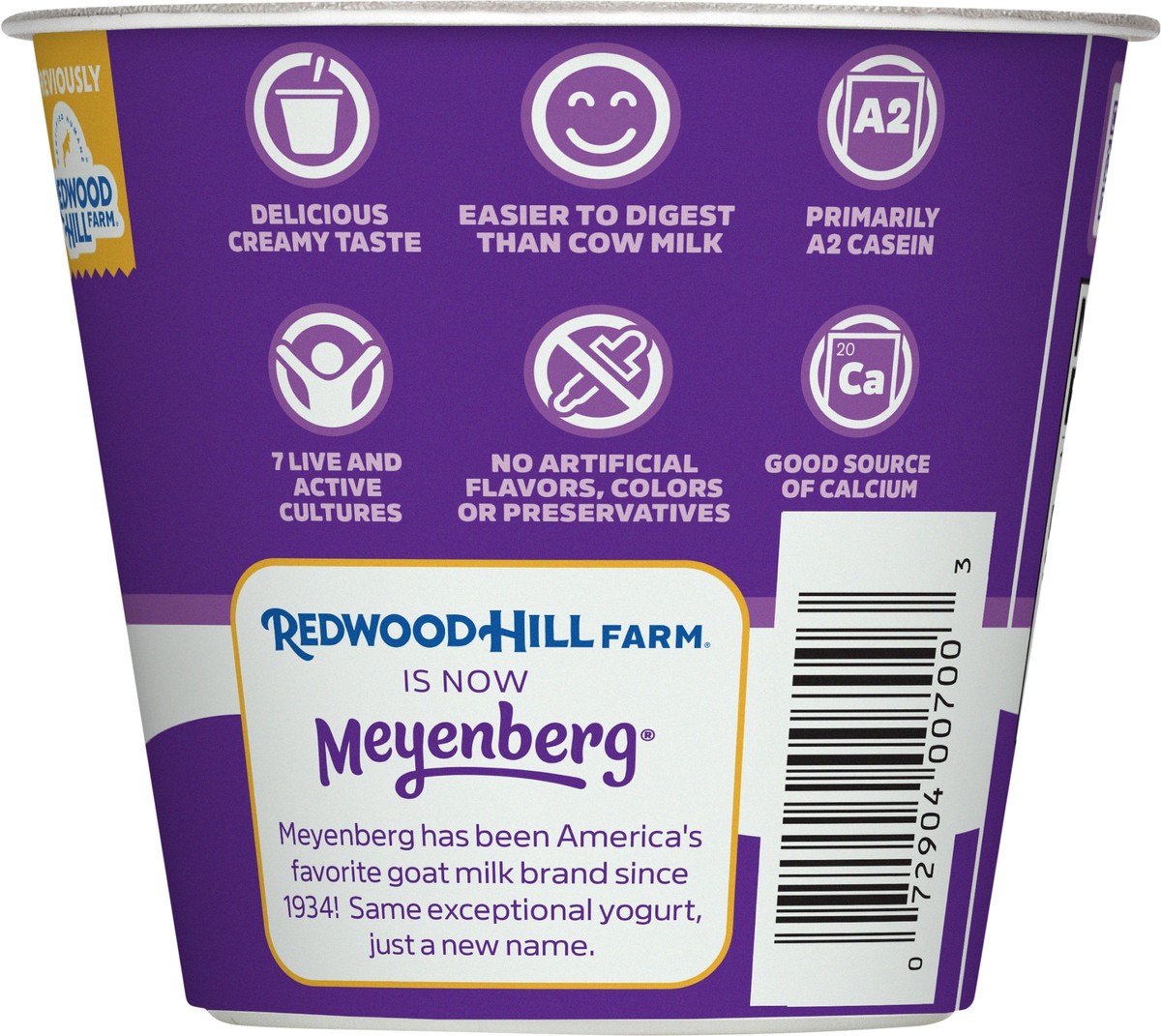 slide 4 of 9, Redwood Hill Farm Yogurt Goat Milk Plain, 6 oz