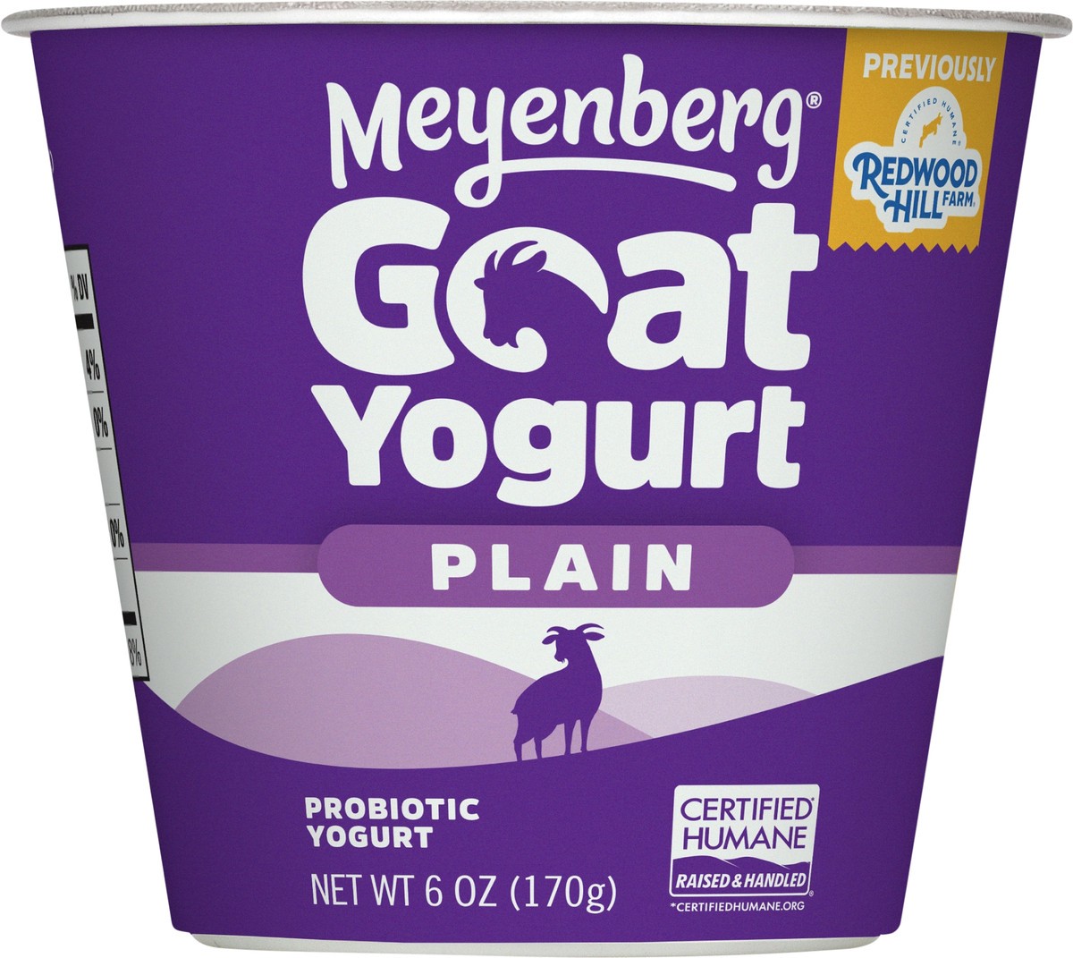 slide 2 of 9, Redwood Hill Farm Yogurt Goat Milk Plain, 6 oz